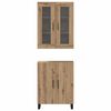 vidaXL Highboard 2 pcs dąb artisan Materiał drewnopochodny