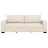 vidaXL | Sofa | z poduszką z poduszką Beżowy 221 x 77 x 82 cm Pł&oacute;tno
