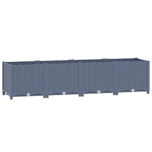 vidaXL Donica do podniesionej rabaty, 160x40x38 cm, polipropylen