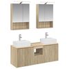 vidaXL Zestaw Szafek Łazienkowych 5 pcs dąb Sonoma Drewno inżynieryjne