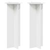 vidaXL Stojak na rośliny 2 pcs Biały wysoki połysk &Oslash;40 x 100 cm