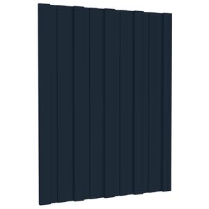 vidaXL Panel dachowy 12 szt. antracytowy 60 x 45 cm Stal galwanizowana