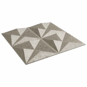 vidaXL Panele ścienne 12 pcs Beton origami 50 x 50 cm Pianka XPS