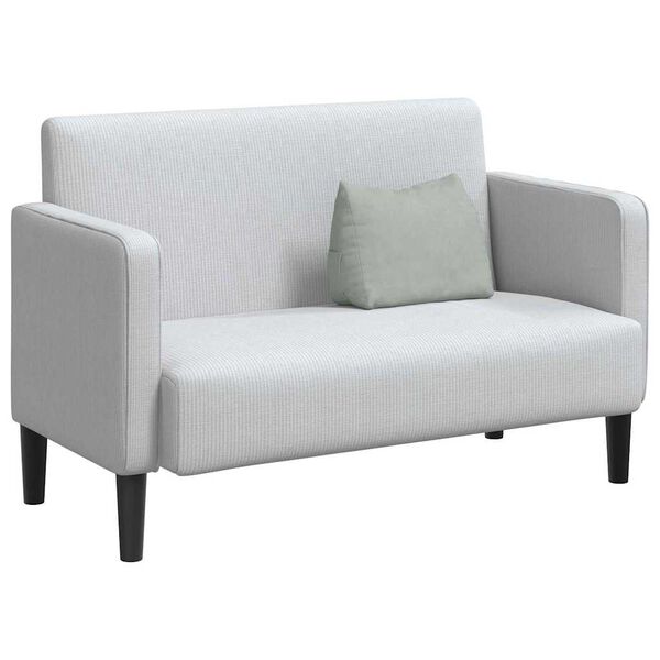 vidaXL Poduszka na plecy Jasnoszary 45 x 20 x 35 cm Tkanina sztruksowa