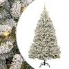 vidaXL Sztuczna choinka 210 cm 300 LED Ciepła biel PVC i stal