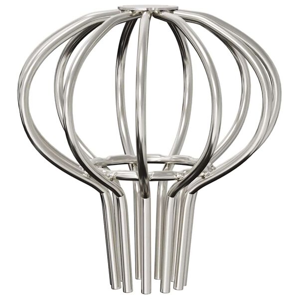 vidaXL Osłona na liście rynny 2 pcs Srebrny 50 mm Stal nierdzewna