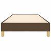 vidaXL Ł&oacute;żko kontynentalne, ciemnobrązowa, 90x190 cm, tkaniną