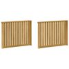 vidaXL Moduł podłokietnik&oacute;w 2 pcs Biały 80 x 6 x 61 cm