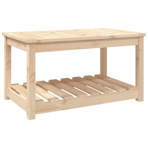 vidaXL Stolik ogrodowy, 82,5x50,5x45 cm, lite drewno sosnowe