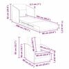 vidaXL Sofa Bed Ż&oacute;łty 65 x 80 x 83 cm Aksamit