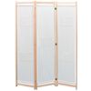 vidaXL Parawan 3-panelowy, szary, 120x170x4 cm, tkanina