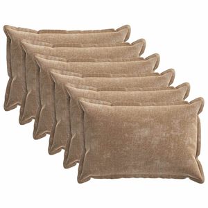 vidaXL Poszewka na poduszkę 6 pcs HOUTEN brązowy 40 x 60 cm
