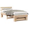 vidaXL Ramka ł&oacute;żka Brązowy 90 x 190 cm Lite drewno sosnowe