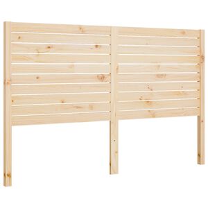 vidaXL Wezgłowie ł&oacute;żka, 186x4x100 cm, lite drewno sosnowe