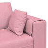 vidaXL Sofa welurowa z poduszką Różowy 209 cm Aksamit