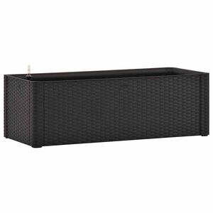 vidaXL Podwyższona donica z systemem podlewania, antracyt, 100x43x33cm