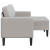 vidaXL Sofa 2-osobowa z szezlongiem w kształcie litery L Cloud Grey