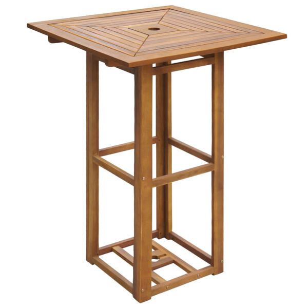 vidaXL 5-cz. ogrodowy zestaw mebli barowych, lite drewno akacjowe