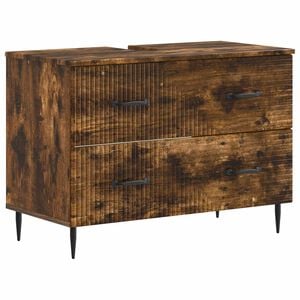 vidaXL Szafka pod umywalkę HAARLEM Dąb wędzony 82 x 41 x 58,5 cm