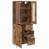 vidaXL Highboard z szufladą Stare drewno 69,5 x 34 x 90 cm