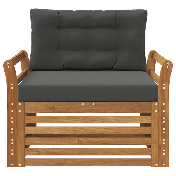 vidaXL Zestaw sof na zewnątrz Lite drewno akacjowe i poliester