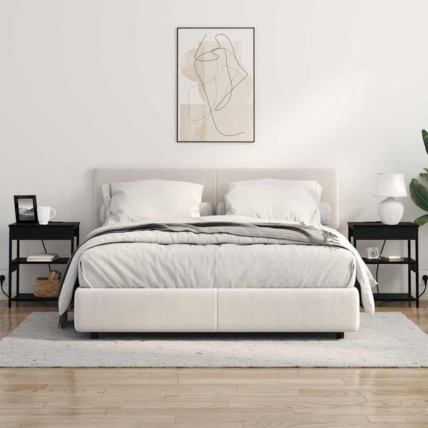 vidaXL Szafka Nocna Czarny Dąb 41 x 31 x 51 cm Materiał drewnopochodny