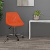 vidaXL Obrotowe krzesło biurowe, pomarańczowe, obite sztuczną sk&oacute;rą