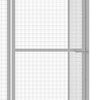 vidaXL Klatka dla kota, 3 x 1,5 x 1,5 m, stal galwanizowana