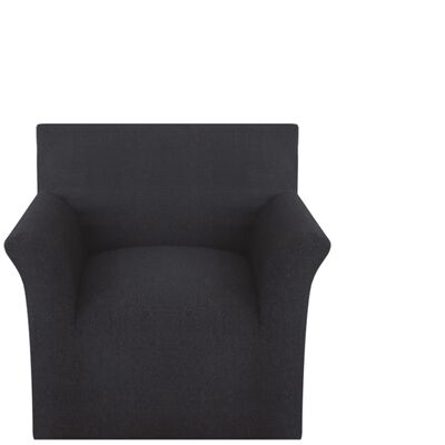 vidaXL Elastyczny pokrowiec na fotel, z dżerseju, czarny