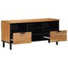 vidaXL Szafka pod telewizor brązowy 100 x 33,5 x 46 cm Drewno z mango