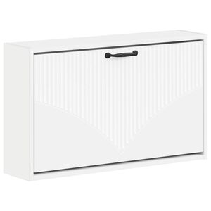vidaXL Wisząca szafka na buty HOORN 71 x 17 x 43 cm Biały