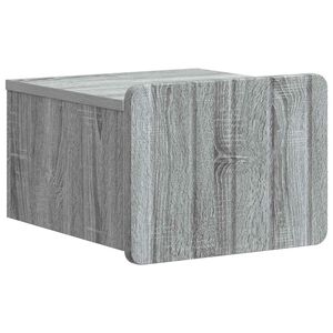 vidaXL Wisząca Szafka Nocna z szufladą Szary Sonoma 33 x 34,5 x 24 cm