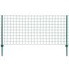 vidaXL Euro ogrodzenie, stalowe, 20 x 1,2 m, zielone