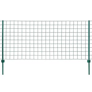 vidaXL Euro ogrodzenie, stalowe, 20 x 1,2 m, zielone
