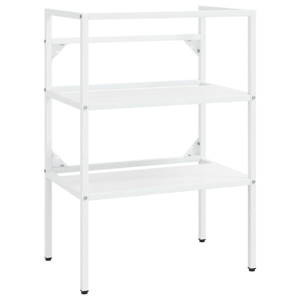 vidaXL Stelaż pod umywalkę, biały, 59x38x83 cm, żelazny