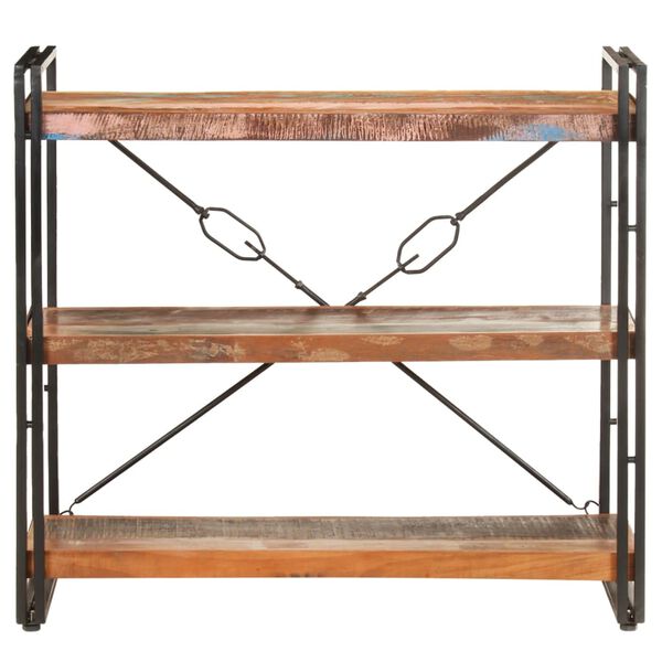 vidaXL Regał 3-poziomowy, 90x30x80 cm, lite drewno z odzysku