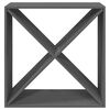 vidaXL Szafka na wino, szara, 62x25x62 cm, lite drewno sosnowe