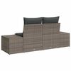 vidaXL Sofa Ogrodowa Szary 123 x 62 x 69cm polirattan