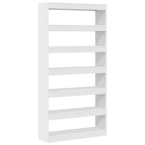 vidaXL Szafka na książki 6 poziom&oacute;w 100 x 30 x 198 cm Biały