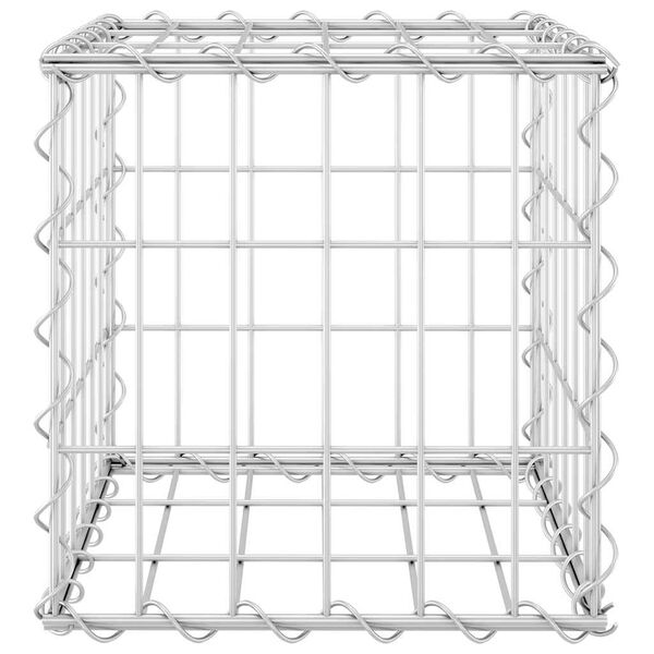 vidaXL Podwyższona donica gabionowa kostka, drut stalowy, 30x30x30 cm