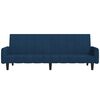 vidaXL 2-osobowa kanapa, niebieska, tapicerowana aksamitem