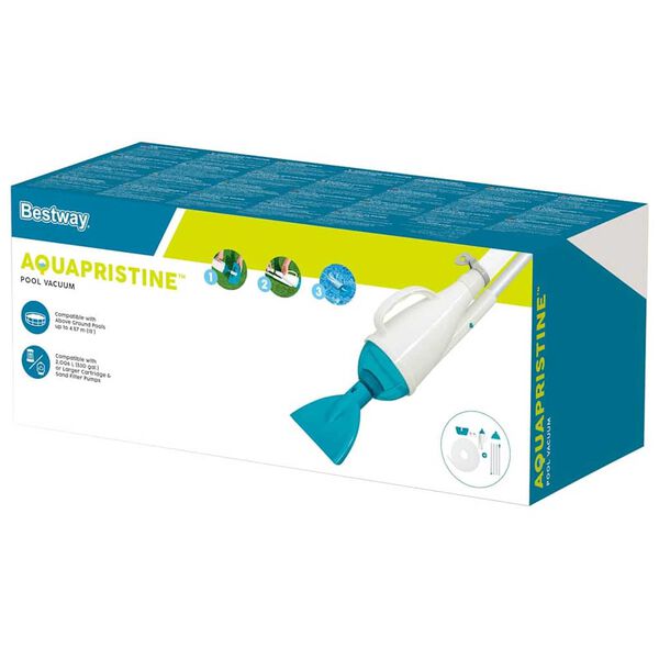 Best Way Odkurzacz Basenowy Niebieski i biały 224 x 3 x 3 cm