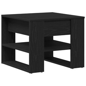 vidaXL Stolik kawowy Czarny Dąb 55,5 x 55 x 45 cm Drewno inżynieryjne