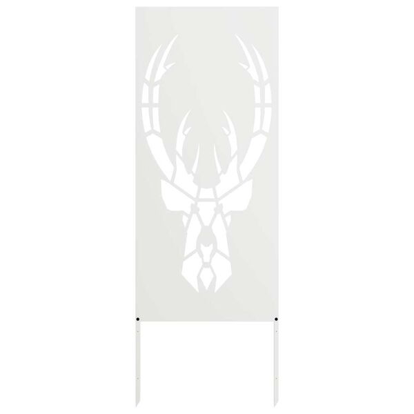 vidaXL Ekran zapewniający prywatność w ogrodzie Biały 50 x 140 cm