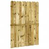 vidaXL Brama ogrodowa 100 x 150 cm Lite drewno sosnowe zielony