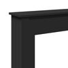 vidaXL Obudowa kominka, czarna, 75x20x87,5cm, materiał drewnopochodny