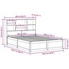 vidaXL Rama ł&oacute;żka bez materaca, biała, 160x200 cm, lite drewno sosnowe