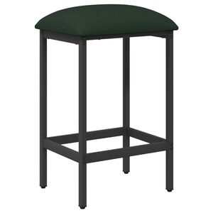 vidaXL Stołek barowy Ciemnozielony 40 x 32 x 74 cm Drewno inżynieryjne