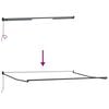 vidaXL Markiza zwijana Czarny 400 &times; 300 cm Poliester i aluminium