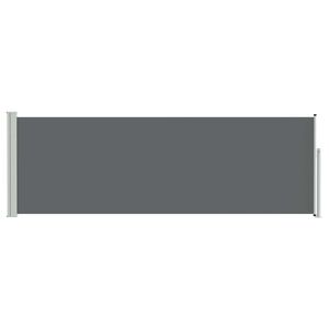 vidaXL Rozkładany boczny markiz antracytowy 500 x 100 cm Poliester